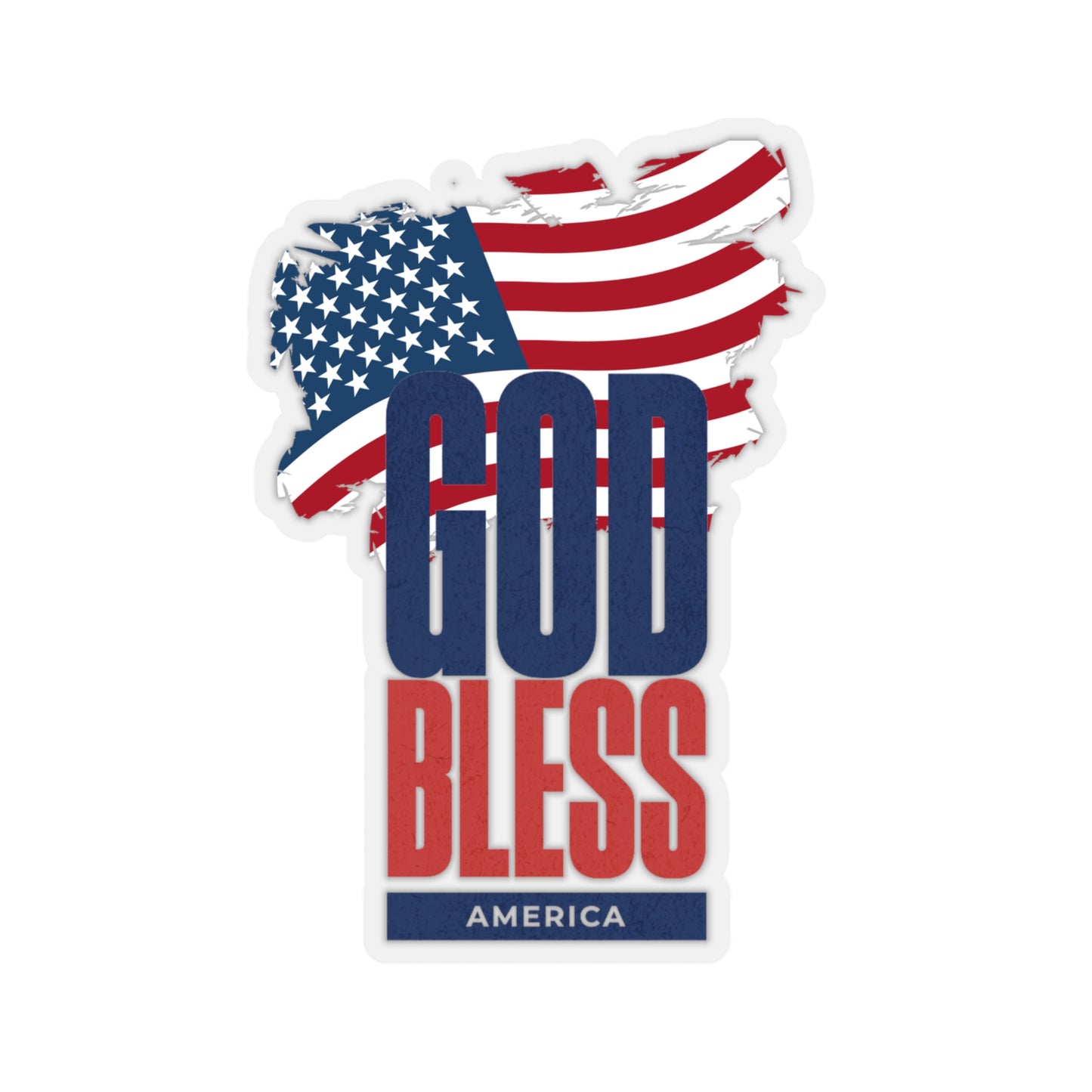 God Bless America Kiss-Cut Stickers