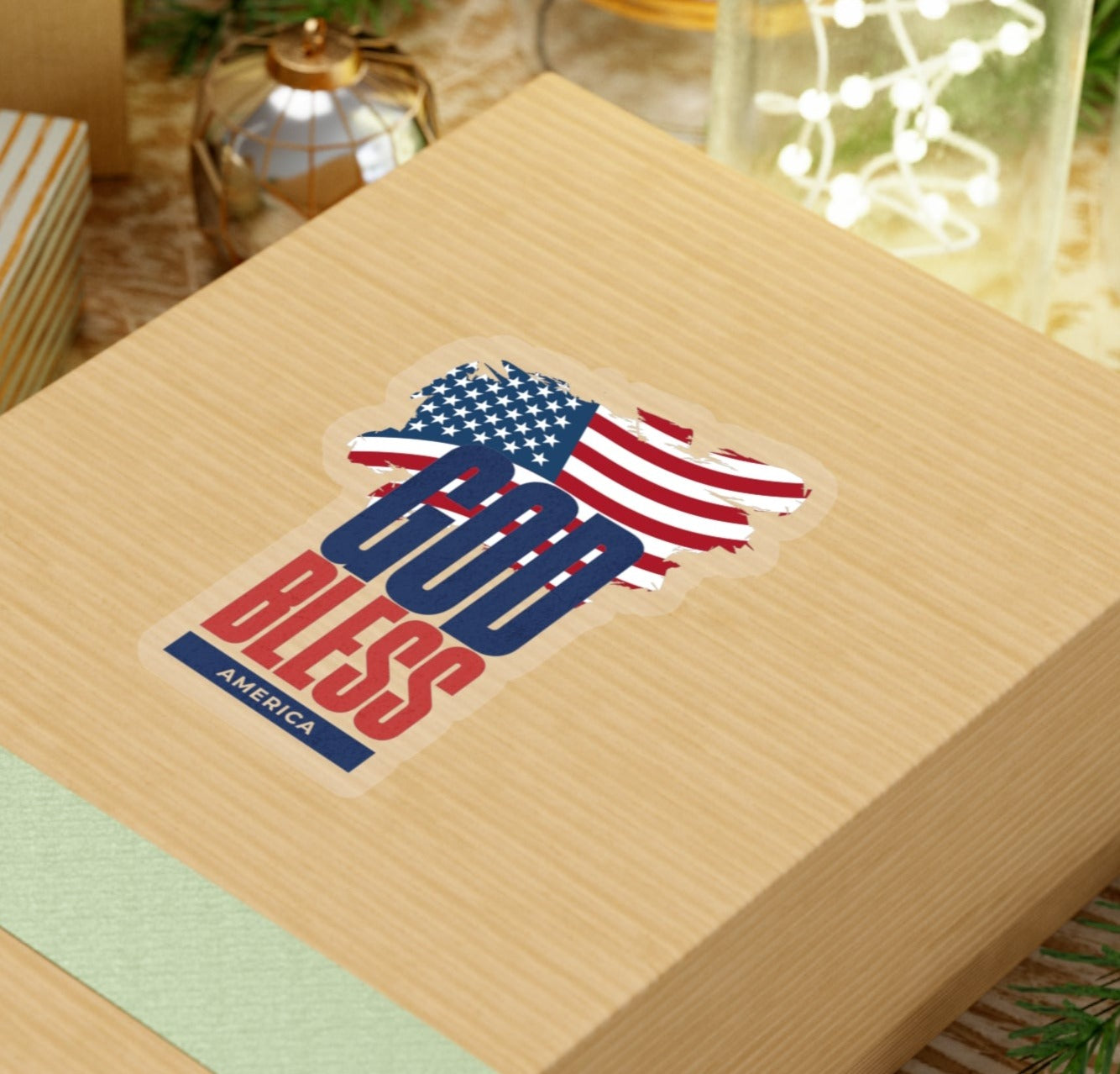 God Bless America Kiss-Cut Stickers