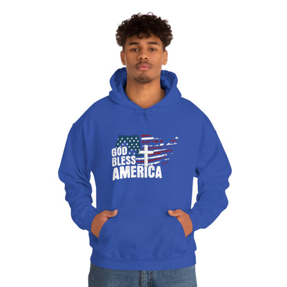 God Bless America Freedom Unisex Heavy Blend™ Hooded Sweatshirt