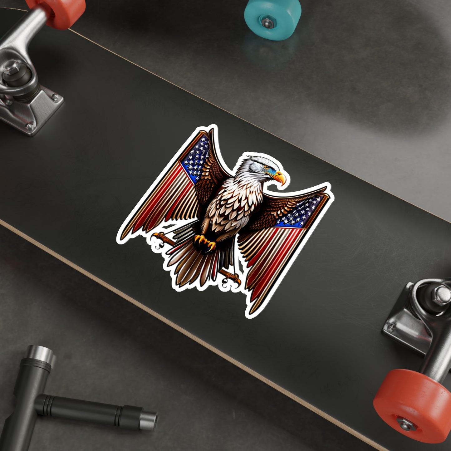 Eagle Crest Die-Cut Multi Purpose Sticker - Indoor And Outdoor Use