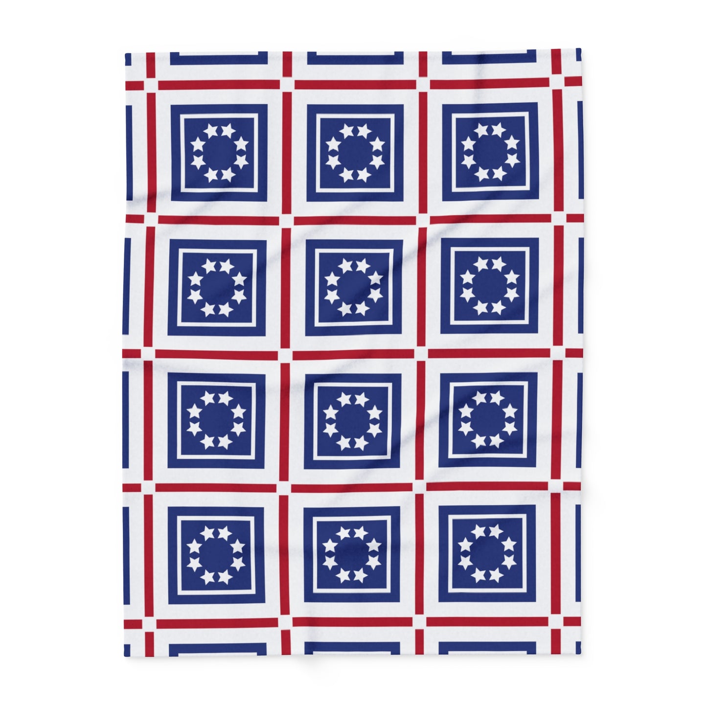 Flag-themed Artistry Print Fleece Blanket - Red, White And Blue Flag Throw Blanket - Fluffy Soft Texture - Warm And Cozy - Home Living Room, Bedroom Decor
