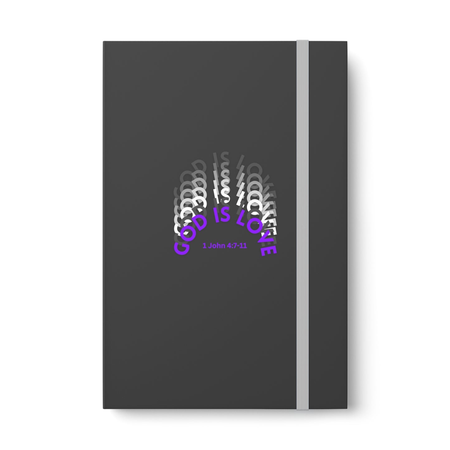 God Is Love - 1 John 4:7-11 Color Contrast Notebook Journal