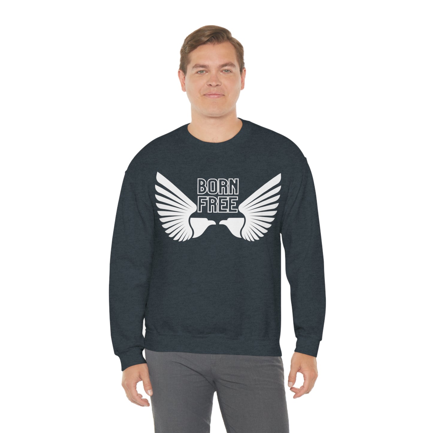 Born Free Eagle Unisex Crewneck Sweatshirt