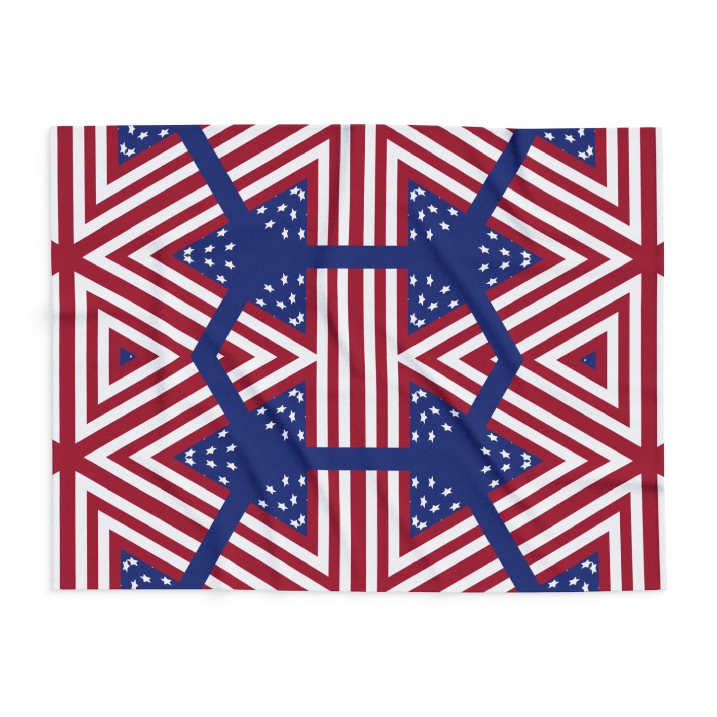 4th July Independence Day Print Fleece Throw Blanket