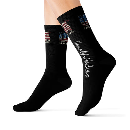 Land Of The Free USA Socks