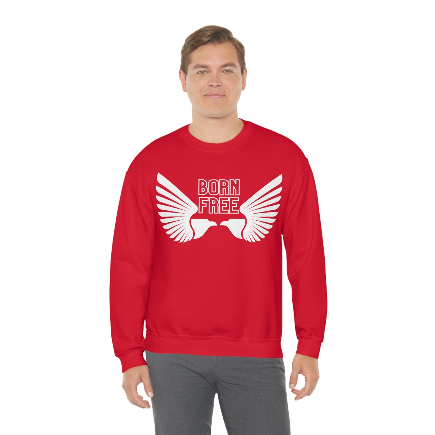 Born Free Eagle Unisex Crewneck Sweatshirt