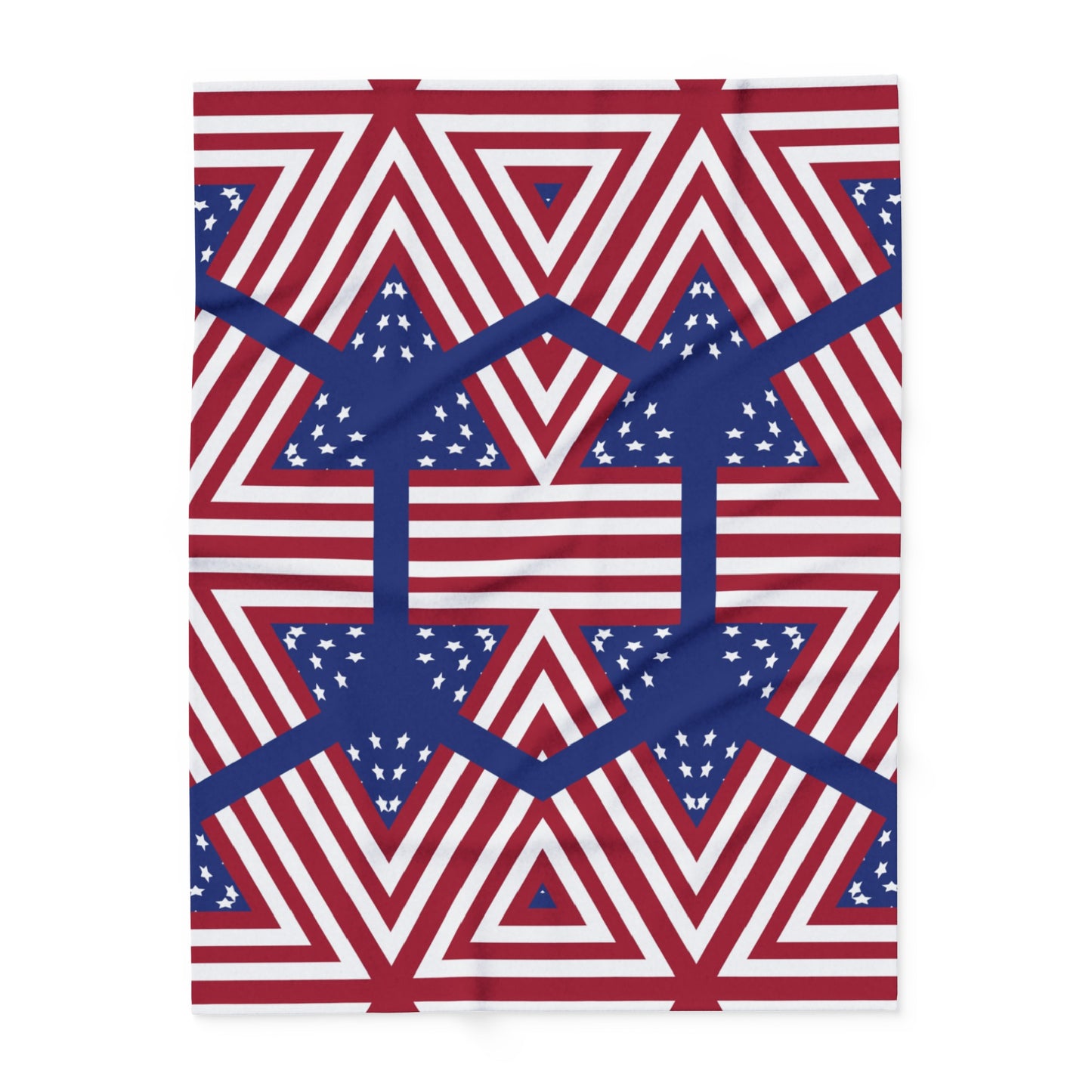 4th July Independence Day Print Fleece Throw Blanket