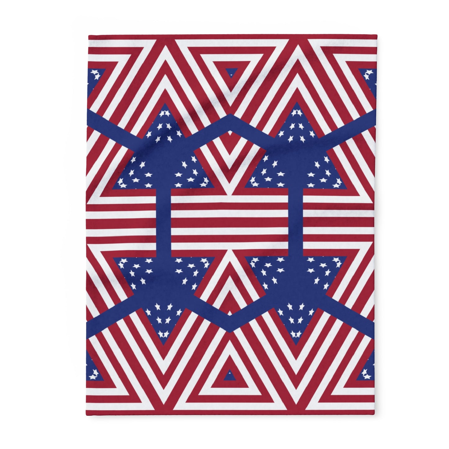 4th July Independence Day Print Fleece Throw Blanket