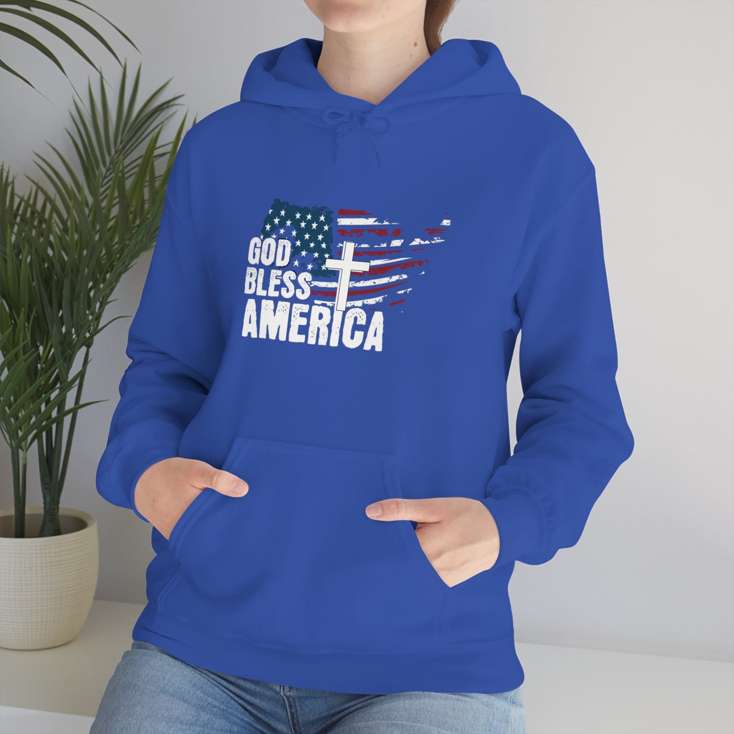 God Bless America Freedom Unisex Heavy Blend™ Hooded Sweatshirt