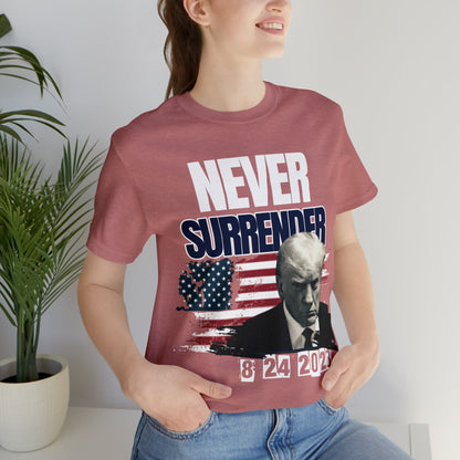 Trump NEVER SURRENDER Women's Tee