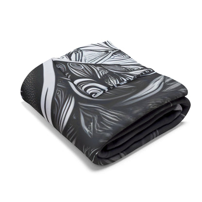 Premium Eagle Patriot Print Design Fleece Throw Blanket