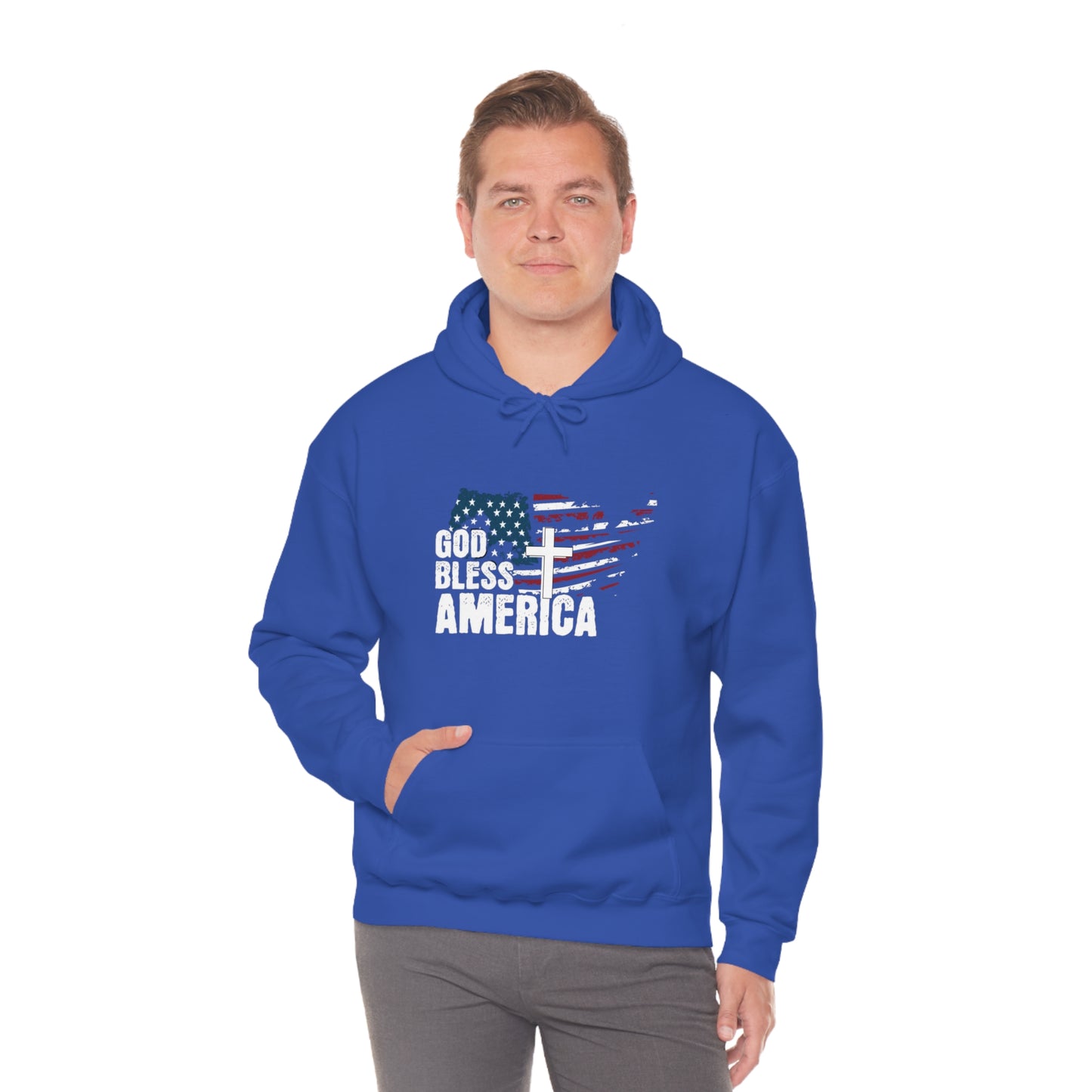 God Bless America Freedom Unisex Heavy Blend™ Hooded Sweatshirt