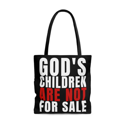 God's Children Are Not For Sale Tote Bag