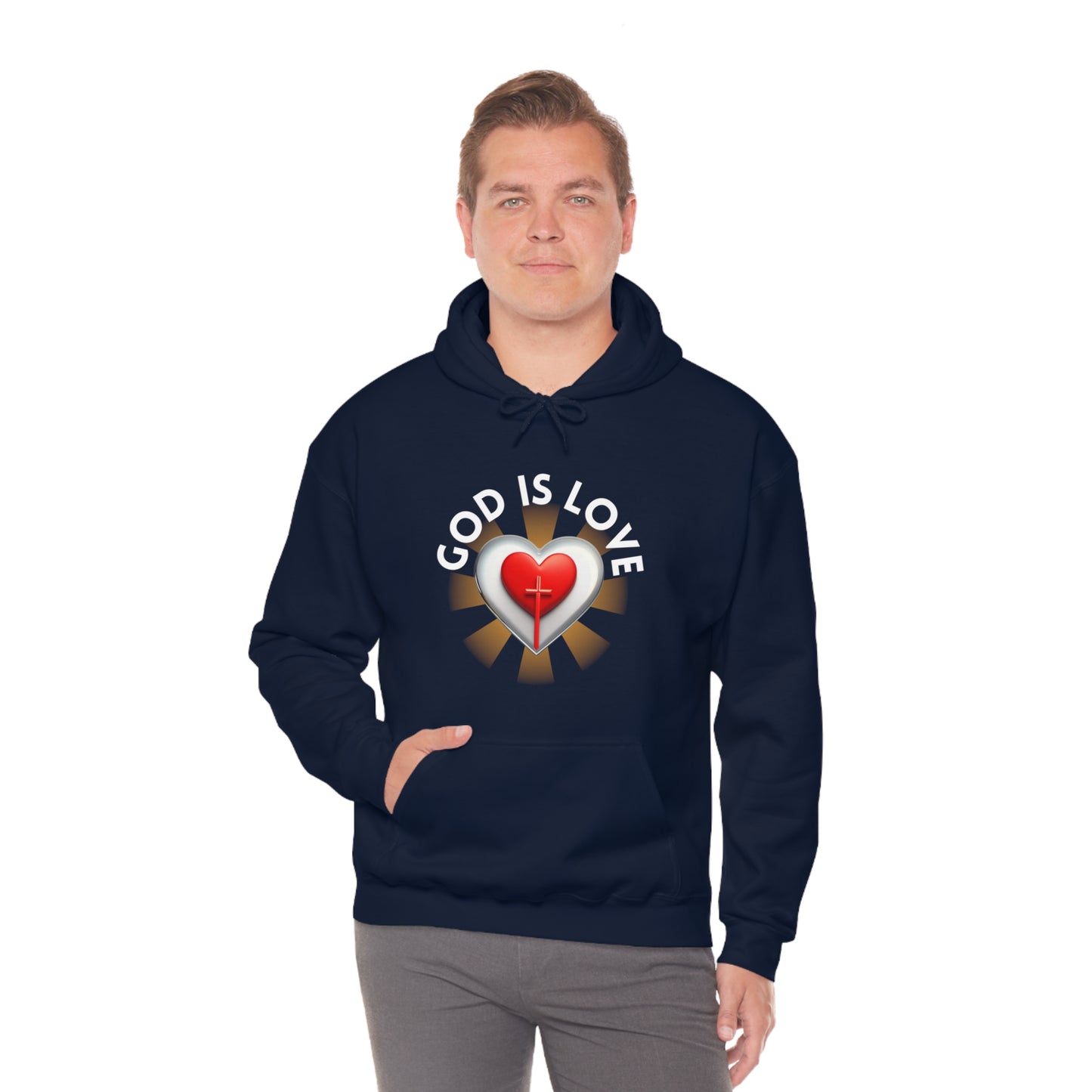 God Is Love Unisex Heavy Blend™ Hooded Sweatshirt