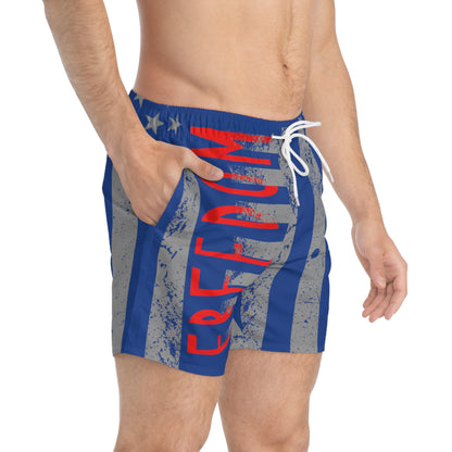 Let Freedom Ring Men's Swim Trunks Shorts