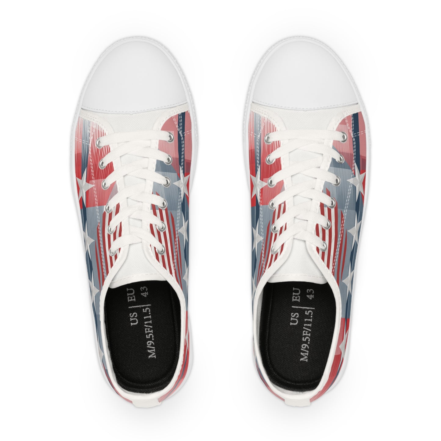 Stars and Stripes MAGA Women's Low Top Sneakers