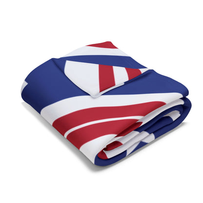 US Flag Inspired Design Fleece Blanket