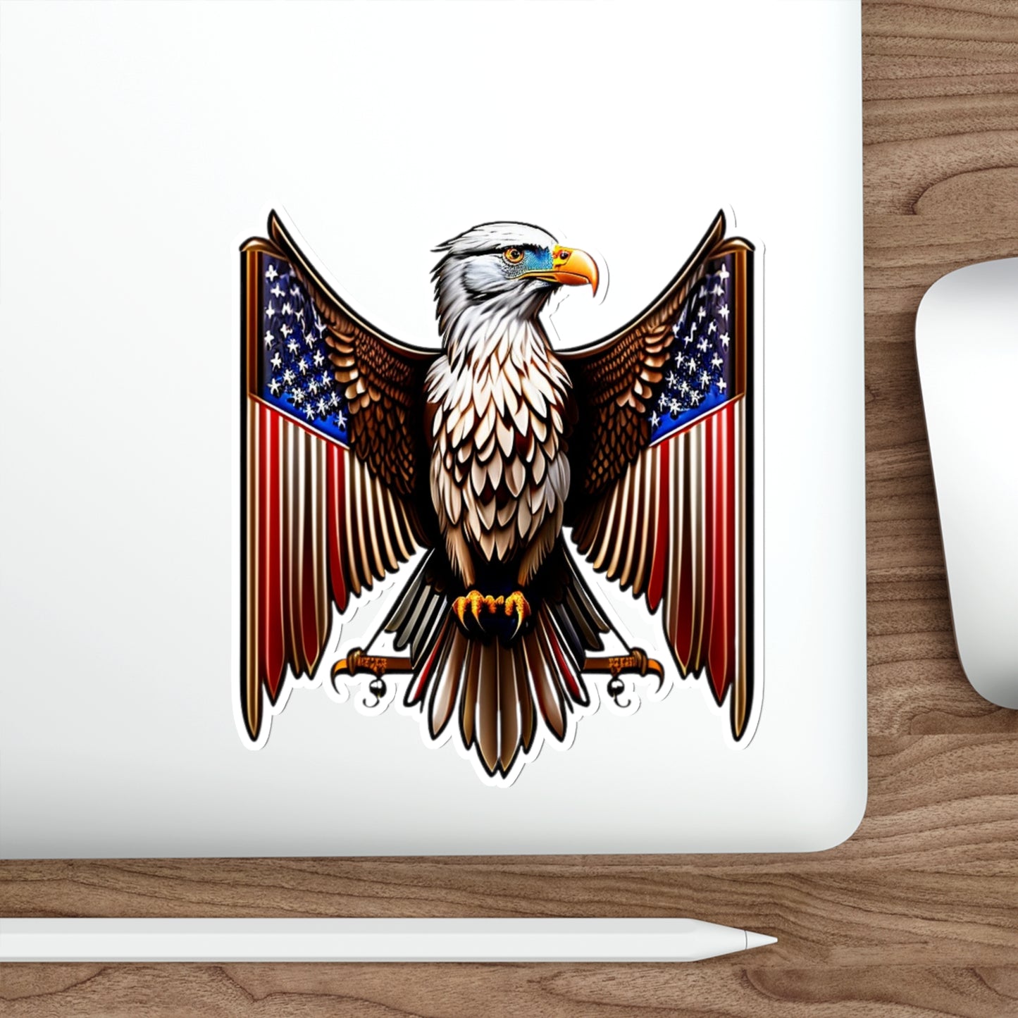 Eagle Crest Die-Cut Multi Purpose Sticker - Indoor And Outdoor Use