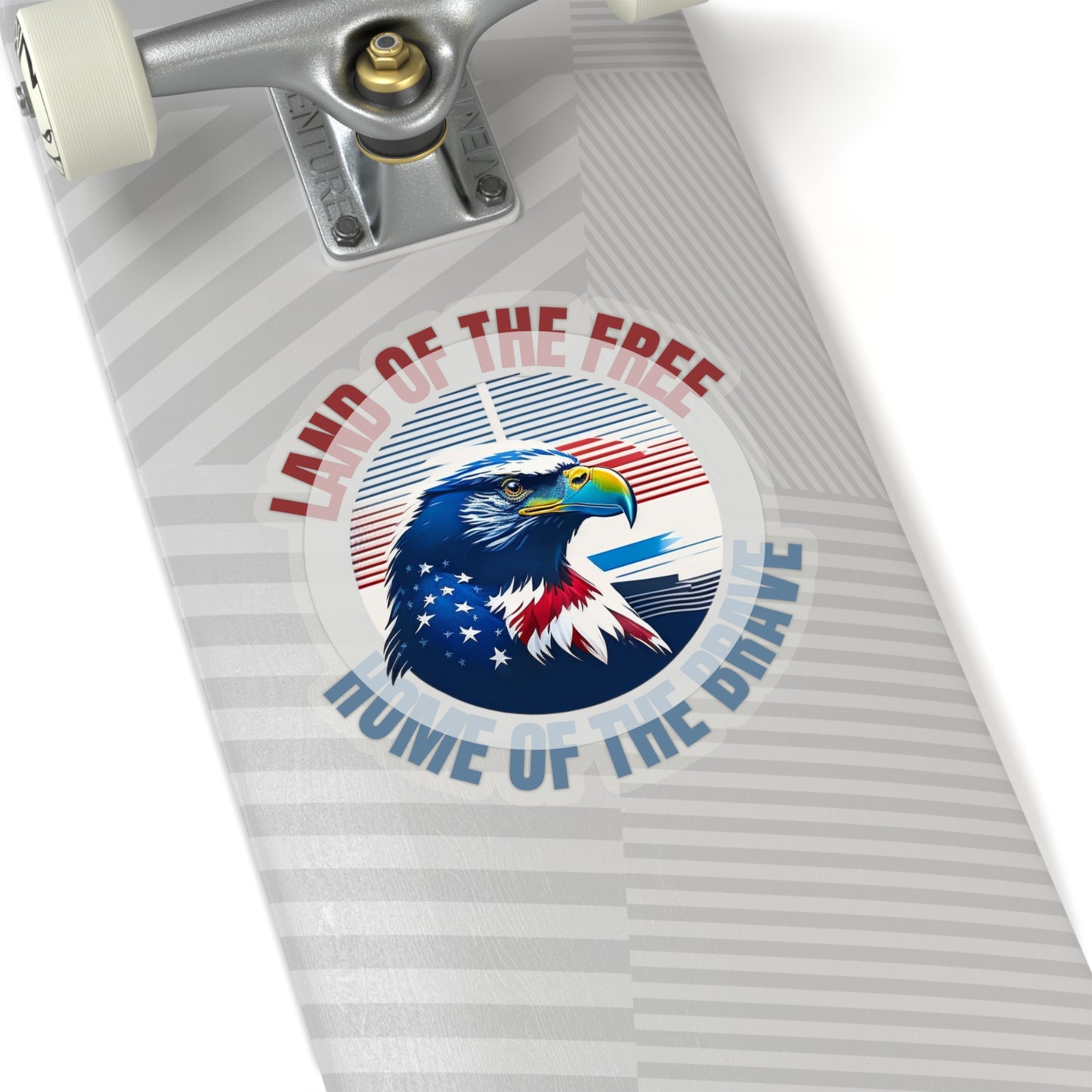 Land Of The Free - Home Of The Brave Kiss-Cut Sticker