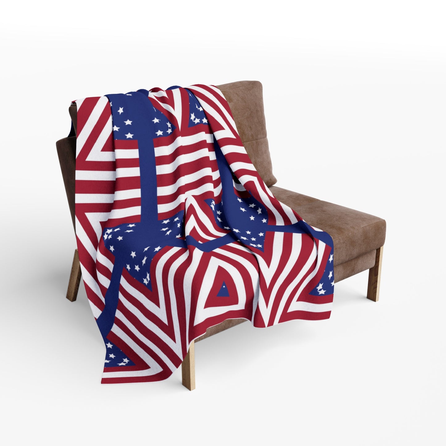 4th July Independence Day Print Fleece Throw Blanket