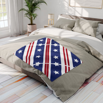 US Flag Inspired Design Fleece Blanket