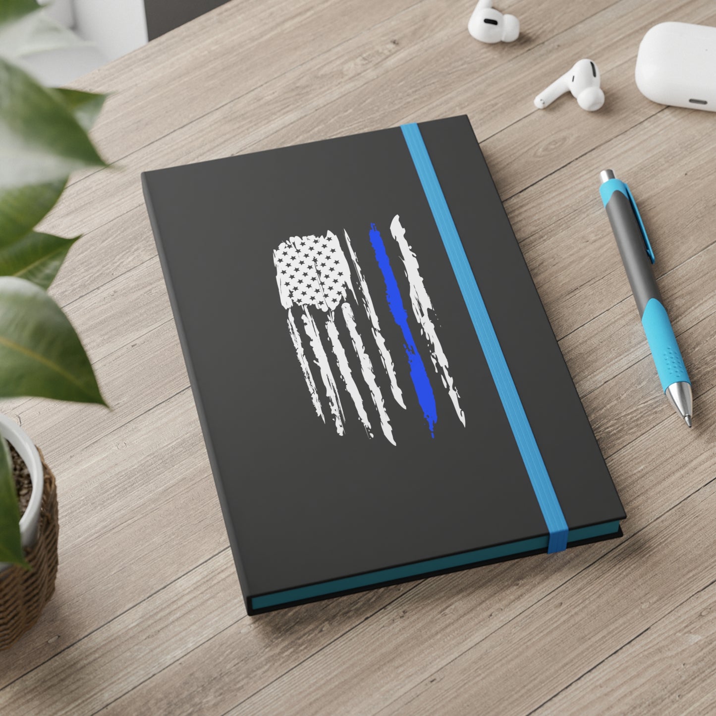 Thin Blue line Contrast Notebook Journal