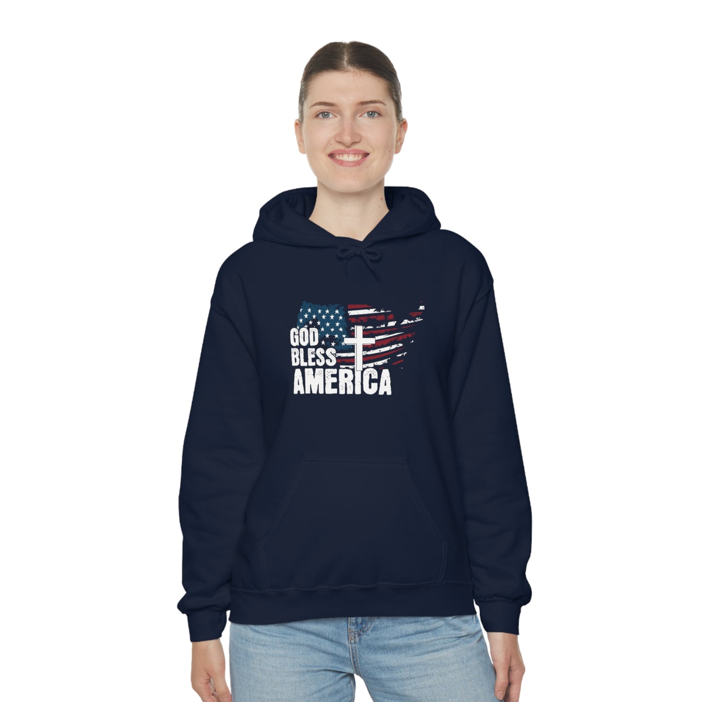 God Bless America Freedom Unisex Heavy Blend™ Hooded Sweatshirt