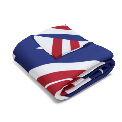 US Flag Inspired Design Fleece Blanket