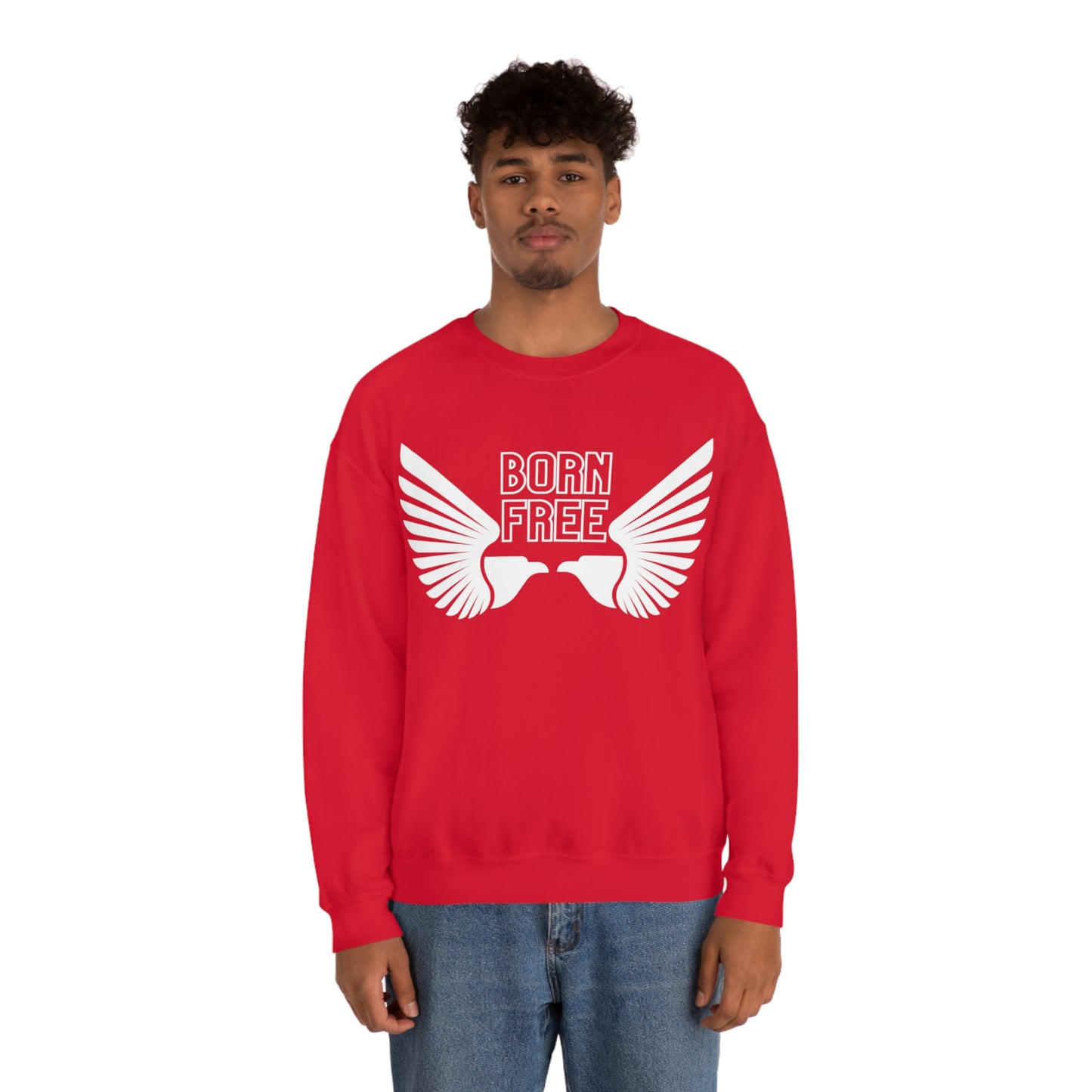 Born Free Eagle Unisex Crewneck Sweatshirt