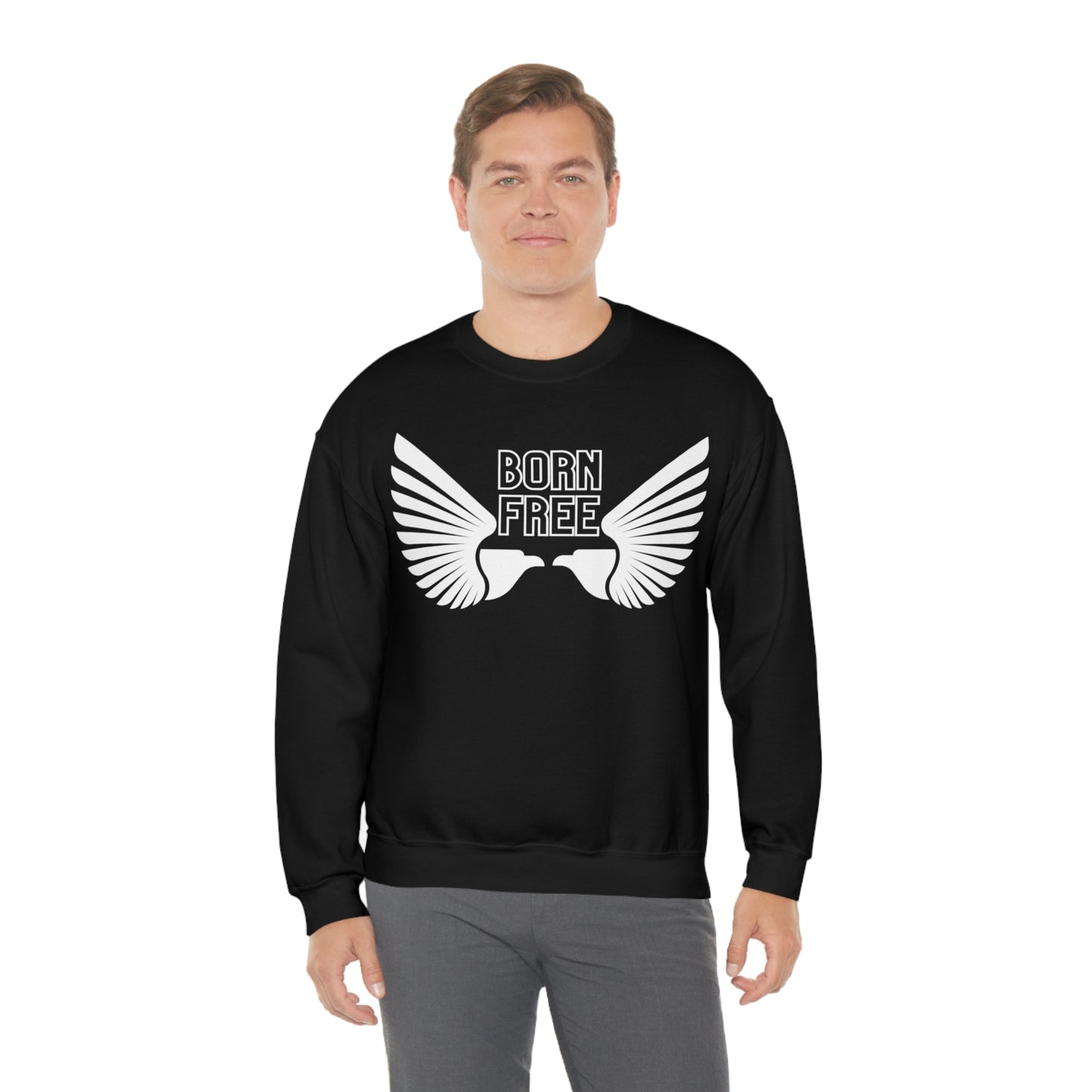 Born Free Eagle Unisex Crewneck Sweatshirt