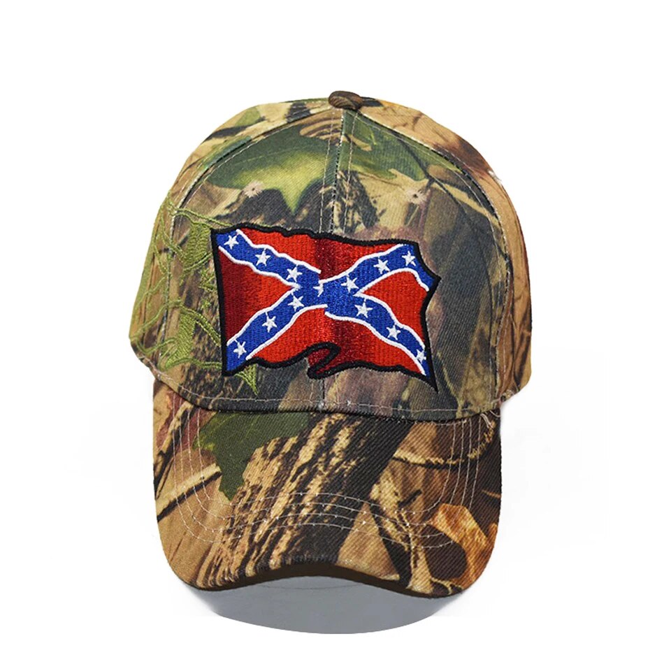 Confederate Battle Flag Camouflage Baseball Cap