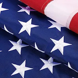 American Patriots Durable And High Quality 3x5, 4x6, 5x8, 6x10ft - 3D Stars- Sewn Stripes and Brass Grommets - USA Embroidered Flag