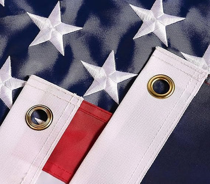 American Patriots Durable And High Quality 3x5, 4x6, 5x8, 6x10ft - 3D Stars- Sewn Stripes and Brass Grommets - USA Embroidered Flag