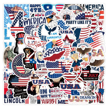 Patriot Trump Decal Stickers For Crafts 10, 50, 100 Pack