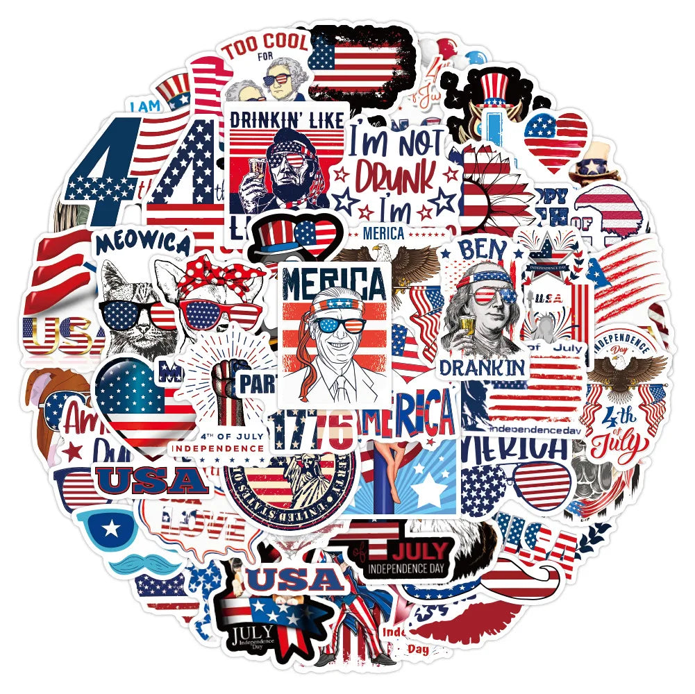 Patriot Trump Decal Stickers For Crafts 10, 50, 100 Pack