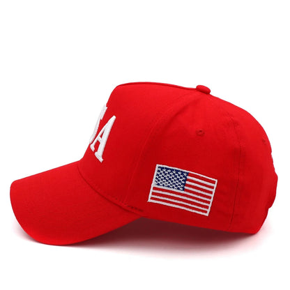 USA 45-47 Donald Trump 2024 Red Embroidered Baseball Cap