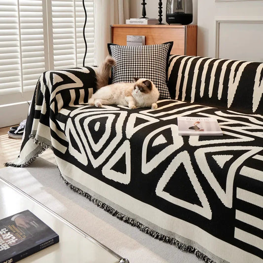 Modern Geometric Chic Blanket Throw Cover