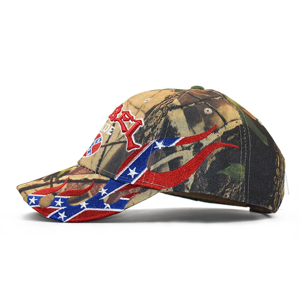 Confederate Battle Flag Camouflage Baseball Cap