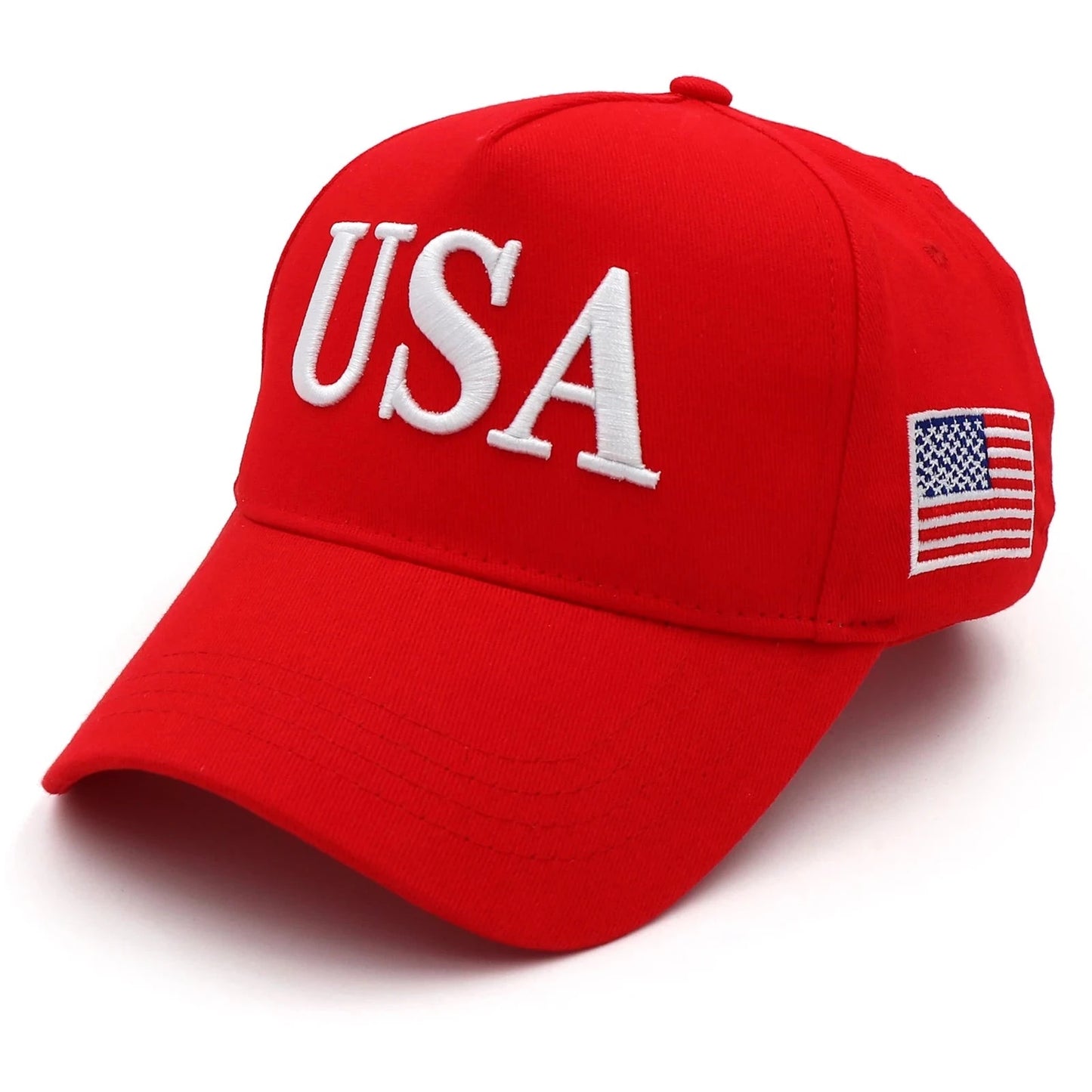 USA 45-47 Donald Trump 2024 Red Embroidered Baseball Cap