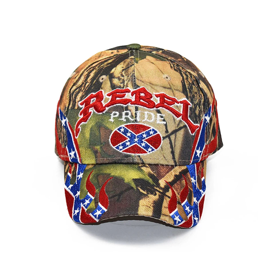 Confederate Battle Flag Camouflage Baseball Cap