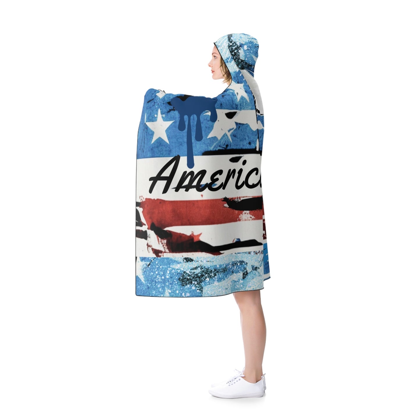 Americano Vintage Freedom Hooded Fleece Cape