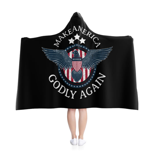 Make America Godly Again Hooded Fleece Cape