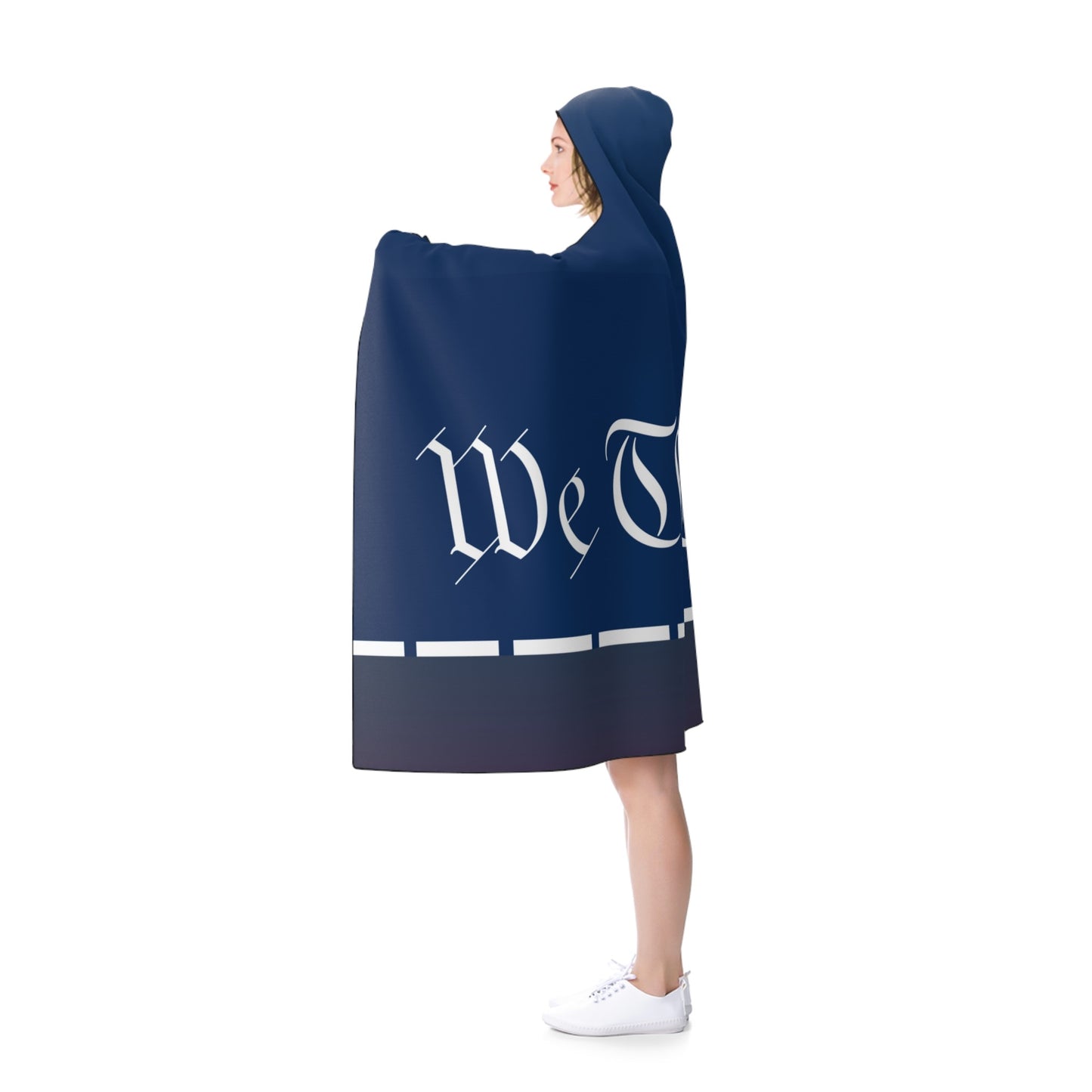 We The People Hooded Fleece Cape