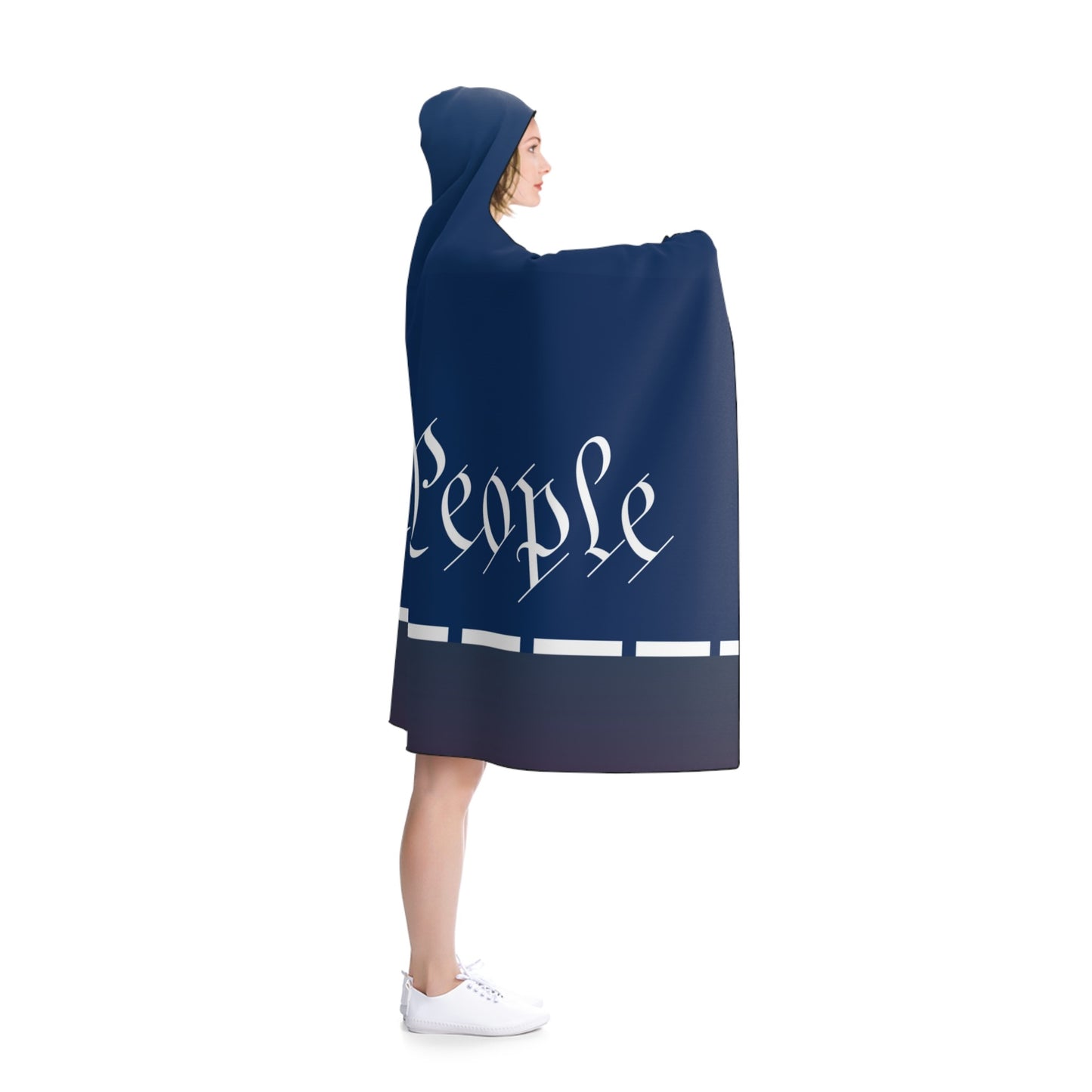 We The People Hooded Fleece Cape