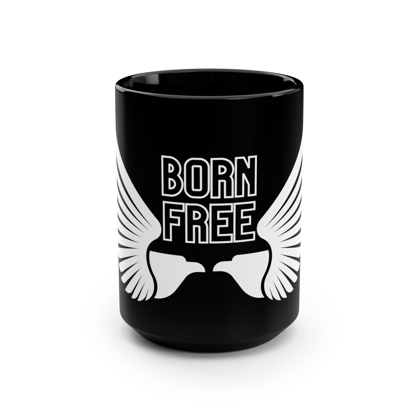 Born Free Black Ceramic Mug