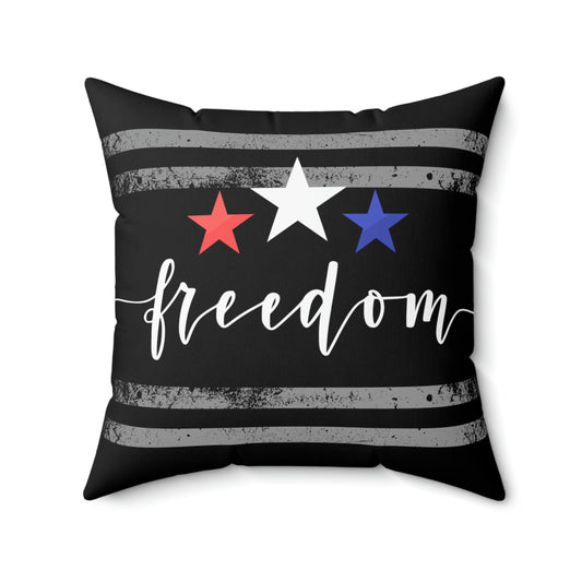 Freedom Star Square Cushion Pillow