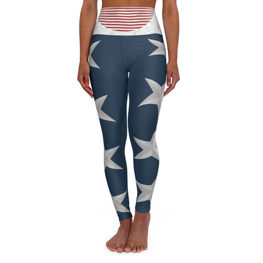 Land Of The Free High-Waist Activewear Sports Leggings