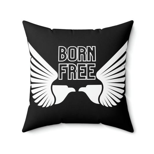 Born Free Eagle Square Pillow