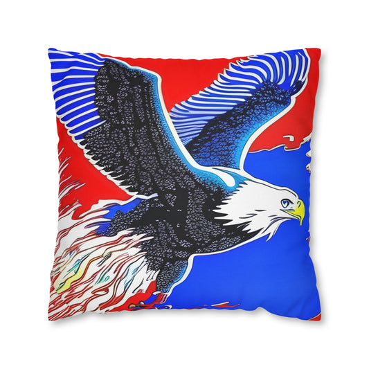 Fire Eagle Square Pillow Case