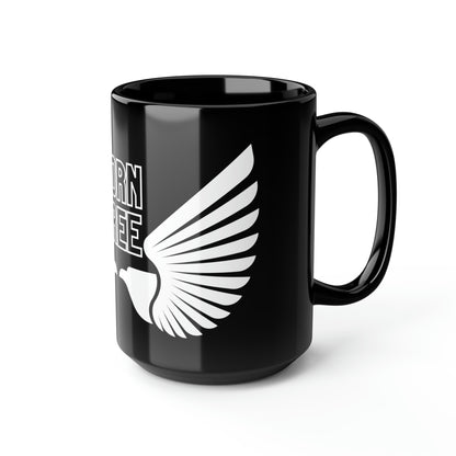 Born Free Black Ceramic Mug